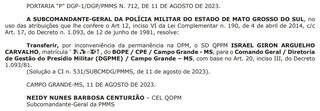 Publicação no Diário Oficial afasta acusado de estupro do Bope. (Foto: Reprodução)