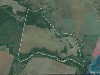 Imagem da área de fazenda por satélite (Foto: Reprodução/Banco do Brasil)
