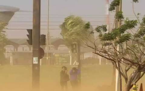 M&aacute;ximo de ventos em MS atingiu 71 km por hora