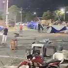Vento forte arrasta tendas durante feira e acaba com festas em Aquidauana