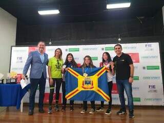 Vencedoras da categoria feminina rápida de xadrez (Foto: Mylena Fraiha)