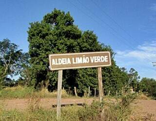 Aldeia Limão Verde, em Amambai, onde aconteceu o crime (Foto: Divulgação)