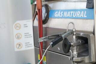 Bomba de gás natural em posto de combustível na Capital (Foto: Arquivo/Campo Grande News)