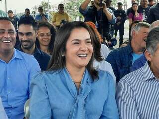 Prefeita Adriane Lopes participa de evento na manhã desta segunda-feira. (Foto: Caroline Maldonado)