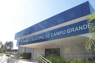 Fachada da Câmara Municipal de Campo Grande. (Foto: Arquivo)