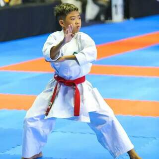 Thomas Ryu Kobayashi ficou em 5º na categoria juvenil (Foto: Divulgação/Prefeitura de Três Lagoas(