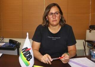 Presidente do MDB Diversidade, Priscila Queiroz. (Foto: Paulo Francis)