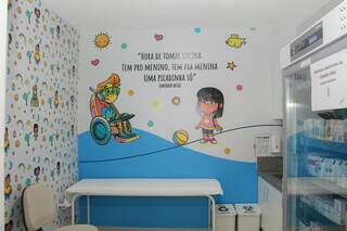 Sala personalizada onde é feito o atendimento infantil. (Foto: Juliano Almeida)