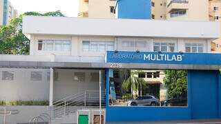 Fachada de uma das unidades do Multilab em Campo Grande. (Foto: Juliano Almeida)