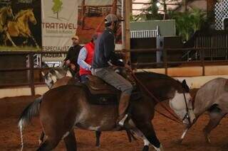 Cavalo em dia de vistoria para o começo das provas do CLC (Foto: Mateus Santos)