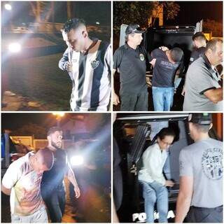 Os quatro presos pelo assassinato de Gabriel Rossi; Bruna é apontada como mandante (Fotos: Adilson Domingos)