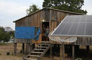 Moradores da região do Pantanal têm acesso à energia solar (Foto: Bruno Rezende)
