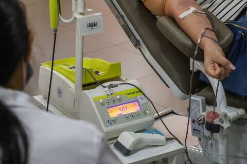 Durante troca de equipamento, Hemosul examinou sangue por 23 dias até fora de MS
