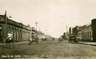 Cenário de Campo Grande no século passado, quando ainda lutava pela organização da cidade. (Foto: Arca)