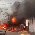 Raio cai e provoca incêndio ao lado de subestação da Energisa na Vila Progresso