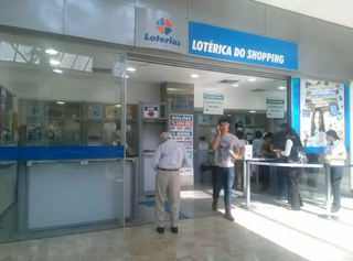 Fachada de agência lotérica situada no Shopping Campo Grande. (Foto: Arquivo)