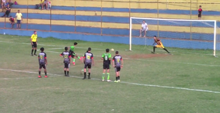 Terceiro gol do Náutico no Estádio Olho do Furacão, no Jardim Los Angeles (Foto: Reprodução/FFMS)