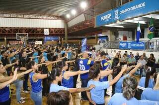 Competidores fazem juramento em edição passada do Jogos do Servidor Público Municipal (Foto: Divulgação)