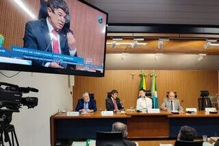 Reunião da CCJR realizada no Plenarinho Deputado Nelito Câmara. (Foto: ALMS)