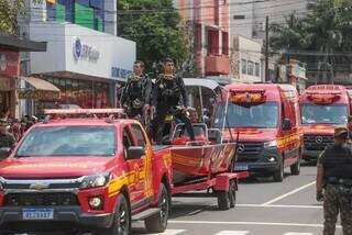 Bombeiros durante desfile de 2022 (Foto: Arquivo/ Marcos Maluf)