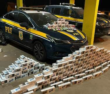 Com 6 mil maços de cigarro na BR-163, motorista é preso por contrabando