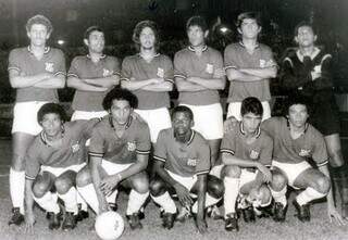 Time do Comercial em 1973: Em pé(Esquerda para a direita): Morais, Bira, Álvaro, Gonçalves, Henrique Pereira e Careca; AGACHADOS (Esquerda para a direita): Copeu, Búfalo Gil, Adãozinho, Ivo Sodré e Jurandir.