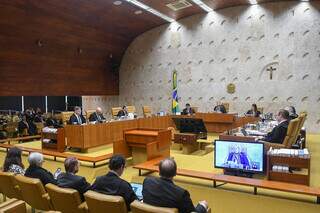 Plenário do STF durante julgamento da tese (Foto: Carlos Moura/SCO/STF)