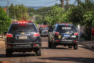 Viaturas da Derf durante diligências nas ruas. (Foto: Arquivo)