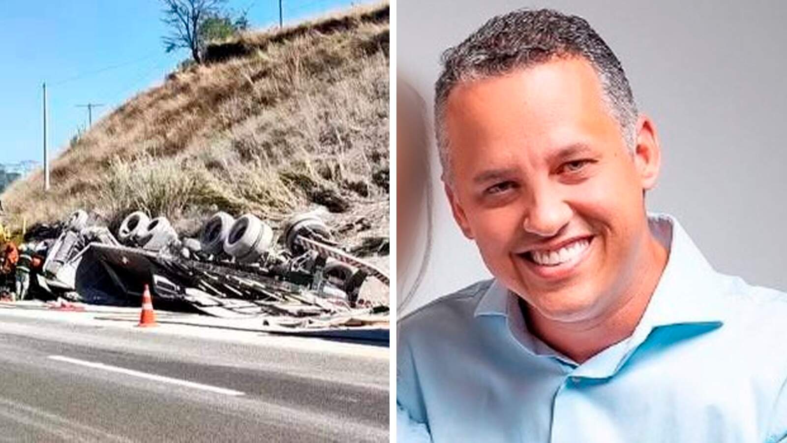 Vítima de acidente com caminhão tombado em SP é empresário da Capital 