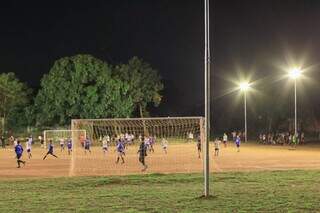 Campo de terra batida da Arena Coalhada no sul de Campo Grande (Foto: Diogo Gonçalves/Prefeitura de Campo Grande)