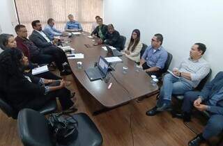 Reunião do Conselho Gestor do Funles, em Campo Grande (Foto: Divulgação)
