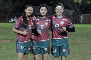 Jogadoras da Portuguesa em treino de preparação para o confronto (Foto: Assessoria/Portuguesa)