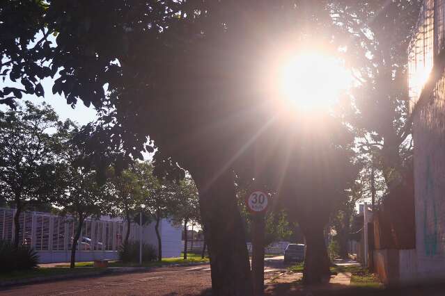 Domingo ser&aacute; de calor de 41&ordm;C, mas pode chover em MS