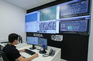 Centro de Operações de Rede, que será inaugurado em Campo Grande (Foto: Edemir Rodrigues)