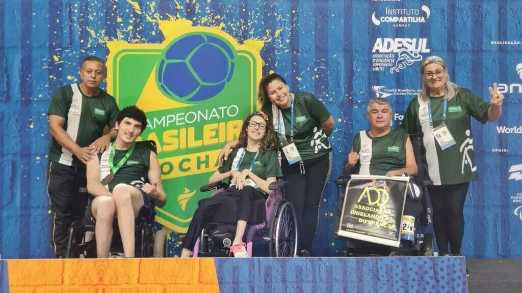 Atleta de MS conquista medalha de ouro em competição nacional de bocha