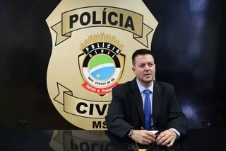 Delegado Adriano Garcia Geraldo, que comandou a Polícia Civil por um ano (Foto: PCMS/Divulgação)