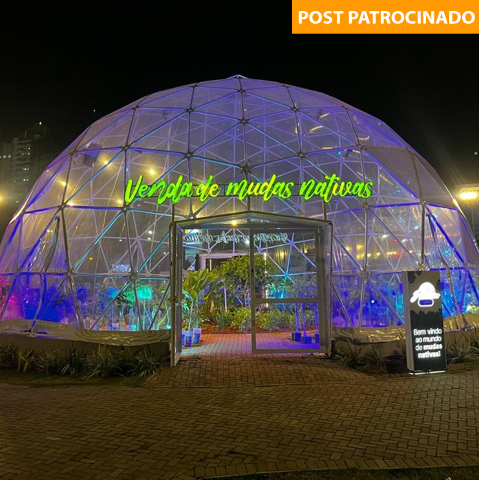 Comper Itanhangá inaugura domo geodésico para venda de plantas diversas
