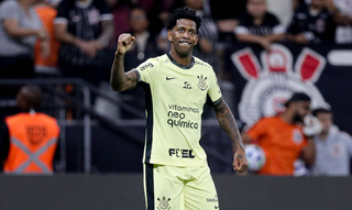 Gil comemora gol da vitória diante o Botafogo. (Foto: Rodrigo Coca/Corinthians)