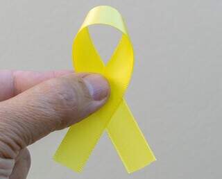 Laço amarelo, símbolo da campanha contra suicídios em setembro. (Foto: Assessoria)
