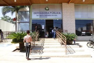 Sede da Defensoria Pública de MS, no centro da Capital (Foto: Campo Grande News/Arquivo)