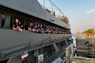 O Navio-Transporte Fluvial “Almirante Leverger” foi aberto para visitação (Foto: Divulgação | Marinha do Brasil)