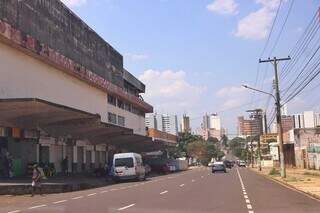 Movimentação mais tranquila na região da antiga rodoviária (Foto: Paulo Francis)