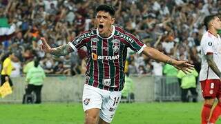 German Cano comemora gol do empate no Maracanã. (Foto: Mailson Santana/Fluminense)