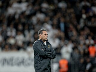 Vanderlei Luxemburgo no último jogo no comando do Timão (Foto: Rodrigo Coca/Ag. Corinthians)