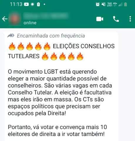 Den&uacute;ncias em elei&ccedil;&atilde;o t&ecirc;m homofobia, fake news e apoio religioso