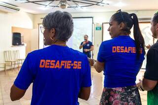 Atletas que estão confirmadas na corrida participaram do lançamento da corrida que promove um desafio pessoal (Foto: Roberto Oshiro Jr)