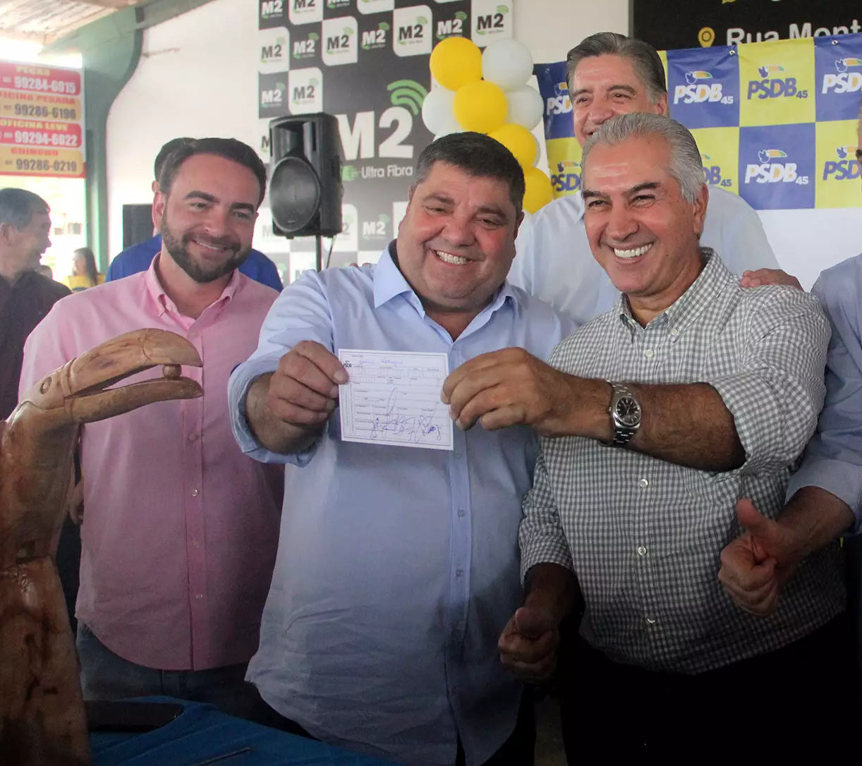 Prefeito de Bonito se filia ao PSDB e partido domina 62% das prefeituras de MS