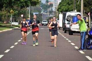 Equipe técnica realizou ensaios de largada, que será feito por ondas (Foto: Divulgação)