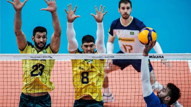 Com virada, Brasil vence Rep&uacute;blica Tcheca no pr&eacute;-ol&iacute;mpico de V&ocirc;lei