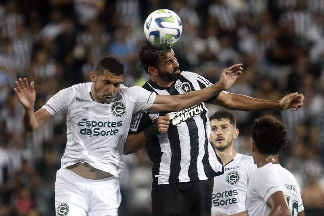 Botafogo empata com Goi&aacute;s e chega ao 4&ordm; jogo sem vit&oacute;ria no Brasileir&atilde;o